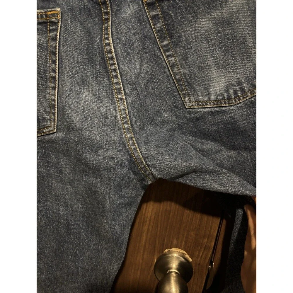 Lands' End Blue Jeans Men's Waist 35 Straight Fit